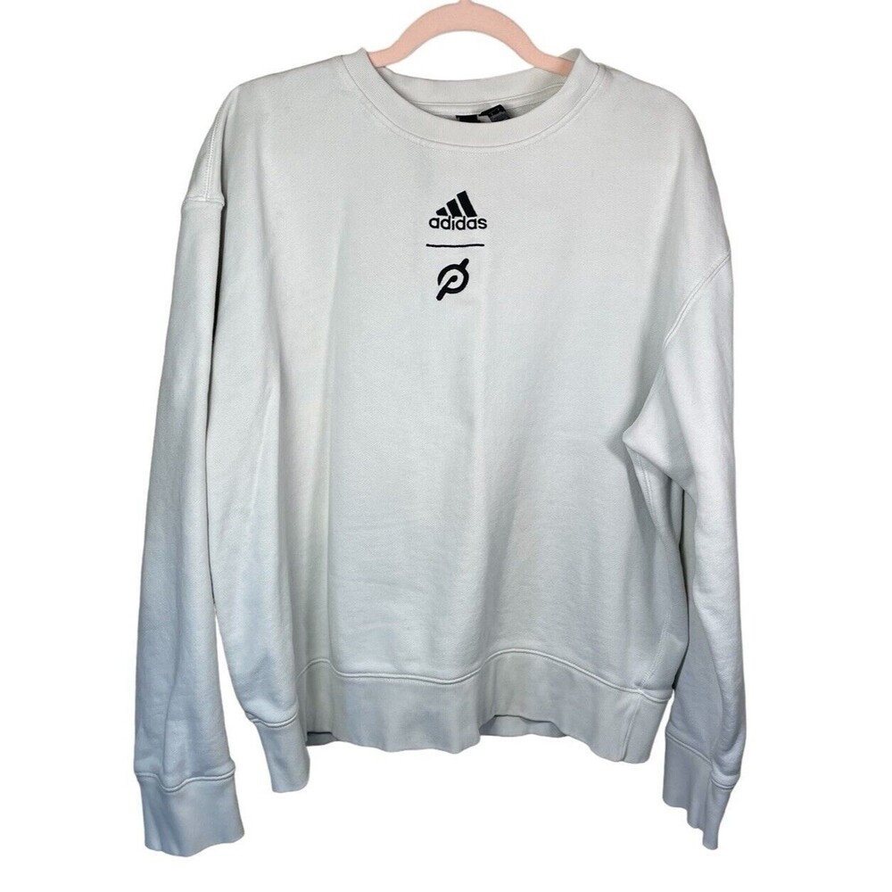 Adidas x Peloton Sweatshirt‎ Women Extra L Crew Neck Logo Long Sleeve Pullover